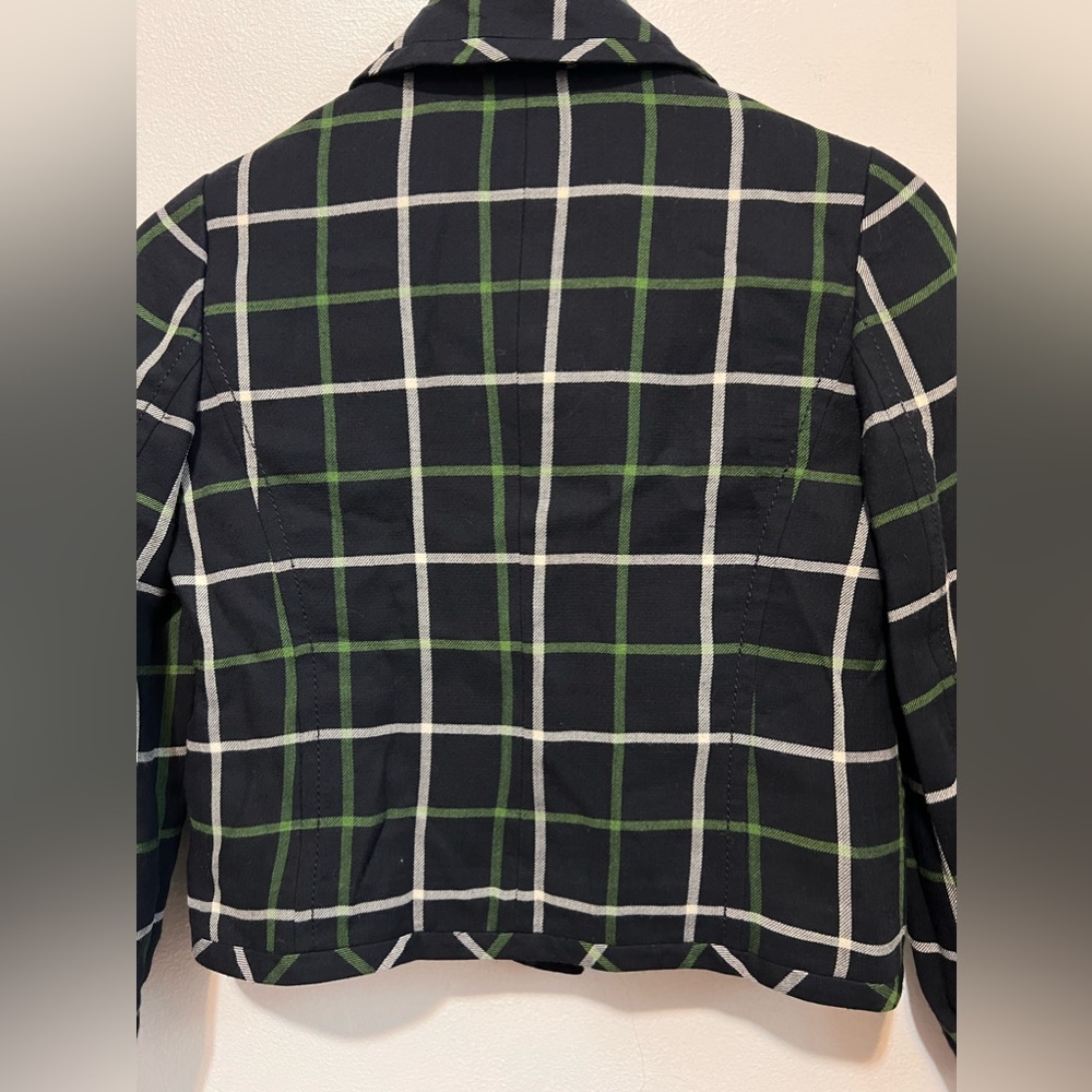 [Kate Spade] Cropped Windowpane Blazer - Picture 9 of 16